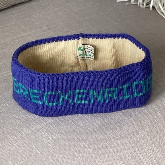 “Breckenridge” Retro vintage Ski skier headband, 100% Wool - Picture 4 of 10